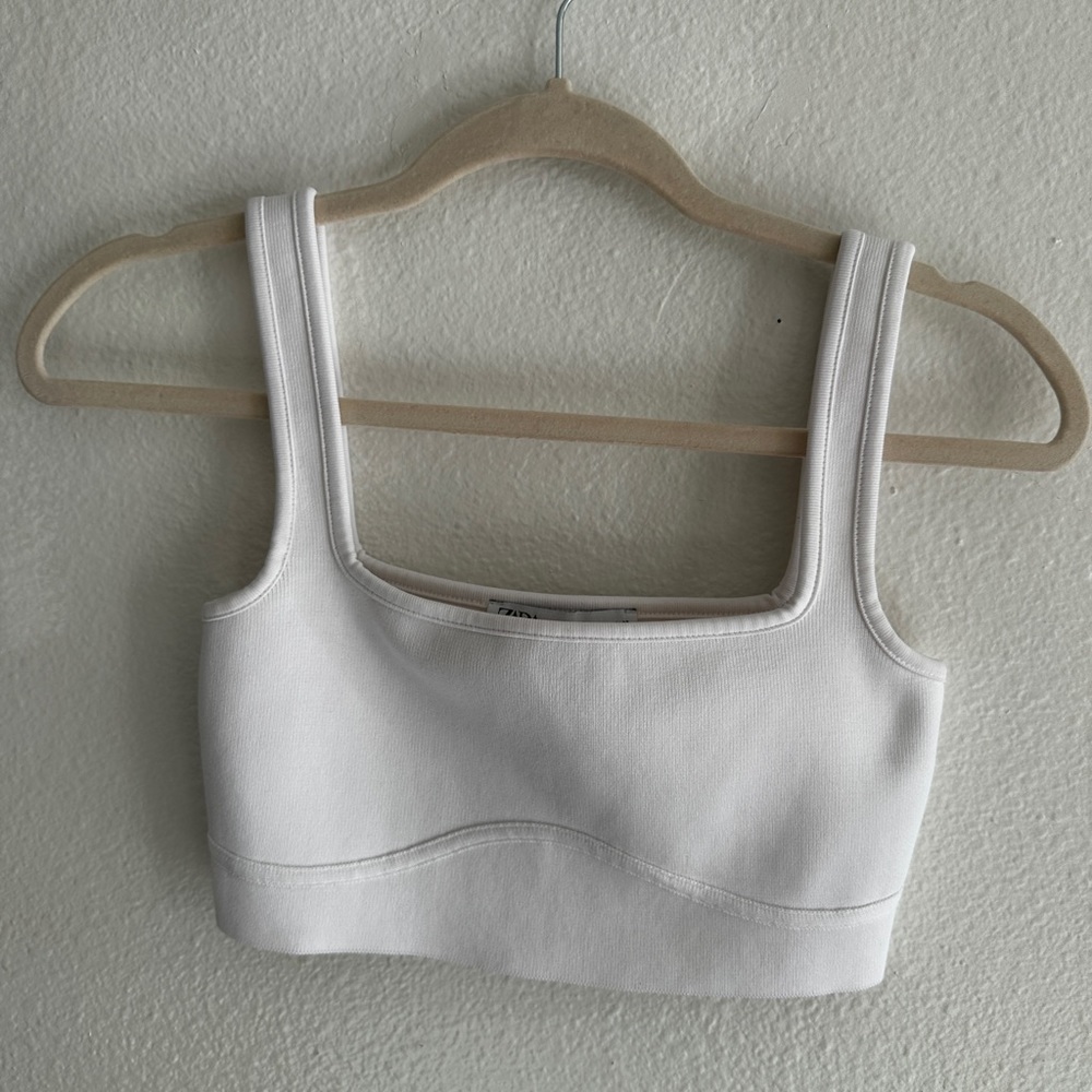 White crop top